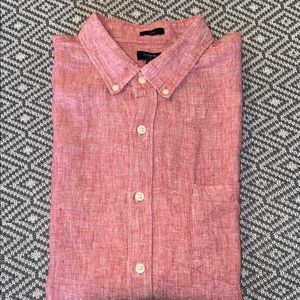 J.Crew Men's Linen Button Up Shirt